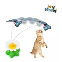 Brinquedo Gato Margarida Borboleta Giratória Eletrica