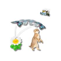 Brinquedo Gato Margarida Borboleta Giratória Eletrica