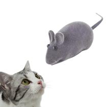 Brinquedo Gato Ratinho Rato Real Mouse com Apito Pet