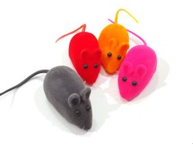 Brinquedo Gatos Filhotes Pet Ratinho Colorido - 1 un