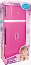 Brinquedo Geladeira Rosa Duplex Grande c/15 Brinquedos