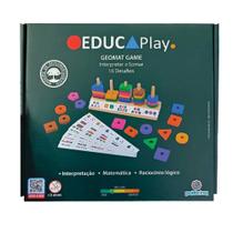 Brinquedo Geomat Game Educa Play Polibrinq - BDM21