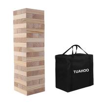 Brinquedo Giant Tumble Tower TUAHOO Jumbo Tumbling Timber de 4 pés