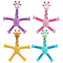 Brinquedo girafa estica puxa e gruda anti estresse 3 unidades - Local Ex
