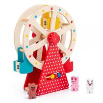 Brinquedo giratório infantil Wokex Ferris Wheel Toy, madeira giratória de 1,1 kg