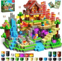 Brinquedo GraceDuck Blocos de Montar Magnéticos com Luz 400 Peças Brinquedo GraceDuck Blocos de Montar Magnéticos com Luz 400 Peças