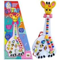 Brinquedo Guitarra Girafa Musical Com Sons De Bichos E Luzes Criança Menino Menina Infantil - Nibus