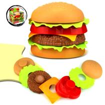 Brinquedo Hambúrguer Fast Food Monta e Desmonta