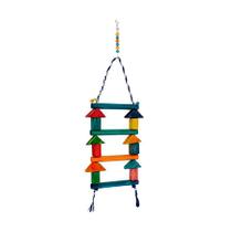 Brinquedo Happy Bird Escada Colorida para Pássaros - Cores Sortidas