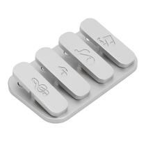 Brinquedo Haptic Slider Keenso Fidget Slider Haptic Clicker Silver