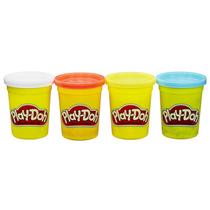 Brinquedo Hasbro Massinha Play Doh 4 Potes Sortidos b5517