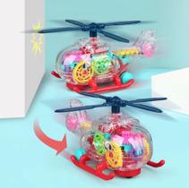 Brinquedo Helicóptero Educativo infantil com Engrenagem
