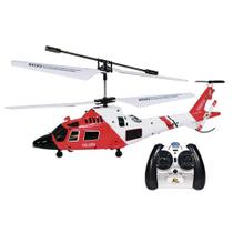 Brinquedo Helicóptero Falcão Controle Remoto 2 Canais Com Gi