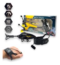 Brinquedo Helicóptero Falcão Controle Remoto 2 Canais Sensor Cor Variadas Brinquedo Helicóptero Falcão Controle Remoto 2 Canais Sensor Cor Variadas
