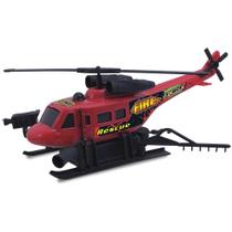Brinquedo Helicóptero Fire Force com Fricção Vermelho 94 - Cardoso - Brinquedos Cardoso