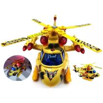 Brinquedo Helicoptero para Meninos e Meninas com LUZ E SOM - King