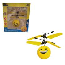 Brinquedo Helicoptero Smile Drone com sensor Art Brink