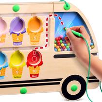 Brinquedo HMmagnets Caminhão de Sorvete Quebra-Cabeça Magnético Labirinto Brinquedo HMmagnets Caminhão de Sorvete Quebra-Cabeça Magnético Labirinto