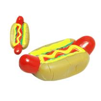 Brinquedo Hot Dog Vinil Pet Cachorro Cao Borracha Mordedor