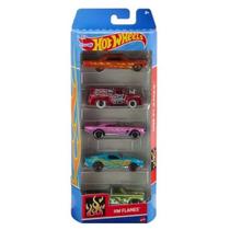 Brinquedo Hot Wheels Kit com 5 HW Flames