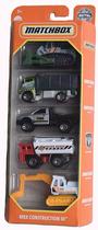 Brinquedo Hot Wheels Matchbox MBX Construction III pacote com 5 Brinquedo Hot Wheels Matchbox MBX Construction III pacote com 5