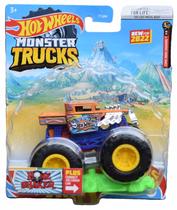 Brinquedo Hot Wheels Monster Trucks Bone Shaker com Connect & Crash Brinquedo Hot Wheels Monster Trucks Bone Shaker com Connect & Crash