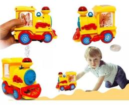 Brinquedo Ifantil Trem Locomotiva Solta Fumaça E Luzes e Sons trenzinho