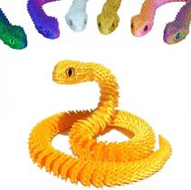 Brinquedo impresso em 3D Snake Animals Pet Movable Joint Fidget Toys