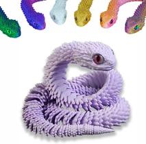 Brinquedo impresso em 3D Snake Animals Pet Movable Joint Fidget Toys Brinquedo impresso em 3D Snake Animals Pet Movable Joint Fidget Toys