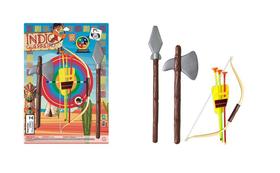 Brinquedo Índio Guerreiro Infantil Com Arco E Flechas 9pcs - Pica Pau