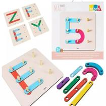 Brinquedo Infantil Alfabeto Presente Criança Autista Autismo Menino Menina Criança TEA 3 4 5 anos - Babebi