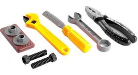 Brinquedo Infantil Alicate Chave Boca Inglêsa Parafusos 9pçs