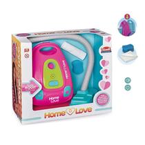 Brinquedo Infantil Aspirador De Pó Rosa C/ Som - Home Love