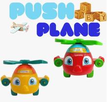 Brinquedo Infantil Avião De Empurrar Puxar Crianças Educativo Criativo Bebe
