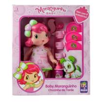 Brinquedo Infantil Baby Boneca Moranguinho Chazinho da Tarde Mimo 4003