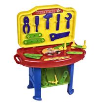 Brinquedo Infantil Bancadinha De Ferramentas 31 Peças Heróis