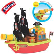 Brinquedo Infantil Barco Grande Pirata Menino Menina 3 anos Presente Flutua na Agua Piscina - Mercotoys