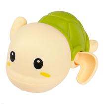 Brinquedo Infantil Bebe Criança Água Nada Ao Dar Corda Tartaruga Pimpolho