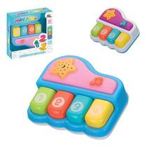 Brinquedo Infantil Bebe Musical Mini Piano Luz E Sons Musical Pianinho Aprendizado