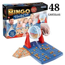 Brinquedo Infantil Bingo 48 Cartelas Com Globo Giratorio