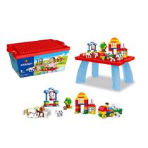 Brinquedo Infantil Bloco de Montar Grande Box 2 em 1 100 Peças Xalingo - 68365