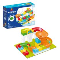 Brinquedo Infantil Bloco de Montar Grande Circuito Play 53 Peças Xalingo - 68398 Brinquedo Infantil Bloco de Montar Grande Circuito Play 53 Peças Xalingo - 68398
