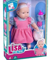 Brinquedo Infantil Boneca Lisa Faz Xixi Com Acessorios Super Toys