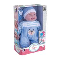 Brinquedo Infantil Boneca Love Bebê Menino Macacão Azul Cotiplas - 2913 Brinquedo Infantil Boneca Love Bebê Menino Macacão Azul Cotiplas - 2913