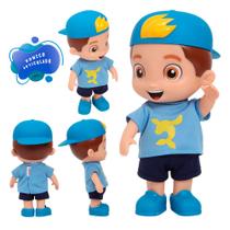 Brinquedo Infantil Boneco Aventureiro Azul Luccas Neto 27cm