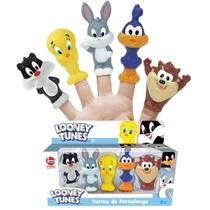 Brinquedo Infantil Boneco Dedoche Fantoche De Dedos Looney Tunes