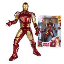 Brinquedo Infantil Boneco Homem de Ferro 45cm Universe 10 Frases Mimo Toys - 0593 Brinquedo Infantil Boneco Homem de Ferro 45cm Universe 10 Frases Mimo Toys - 0593