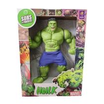 Brinquedo Infantil Boneco Hulk Gigante 45cm Marvel Sons Frases Mimo Toys - 0591