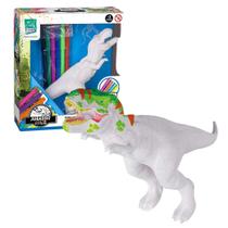 Brinquedo Infantil Boneco Jurassic Color T-Rex Para Pintar Super Toys - 633
