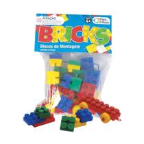 Brinquedo Infantil Bricks Blocos de Montar 29 Peças Pais e Filhos - 4745-1